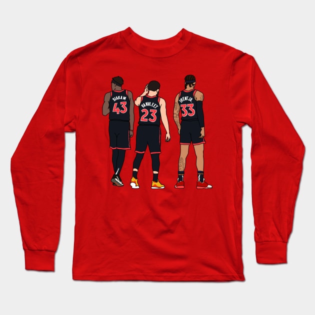 Toronto BIG 3 Long Sleeve T-Shirt by rsclvisual